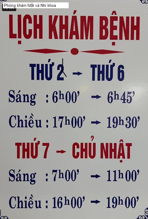 Hình ảnh Phòng khám Mắt và Nhi khoa